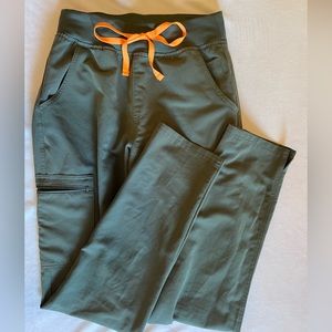 Figs High Waist Yola Skinny Scrub Bottom Tall Moss